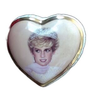 Vintage Princess Diana Heart Music Box The Rose Ardleigh Elliott Porcelain